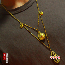 Buddhas chain son Thai side body chain male and female length and light lavish sweater chain double multi-hanging 23 45 hanging out of color