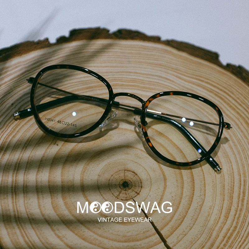Obsolete retro round glasses frame female tide Korean version of the literary plate metal myopia full frame glasses frame round face male student