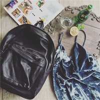 Мне нравится ваш магазин Iloveyoushop Schoolbag Женщины большой емкость, мягкий, повседневный кожаный рюкзак на молнии