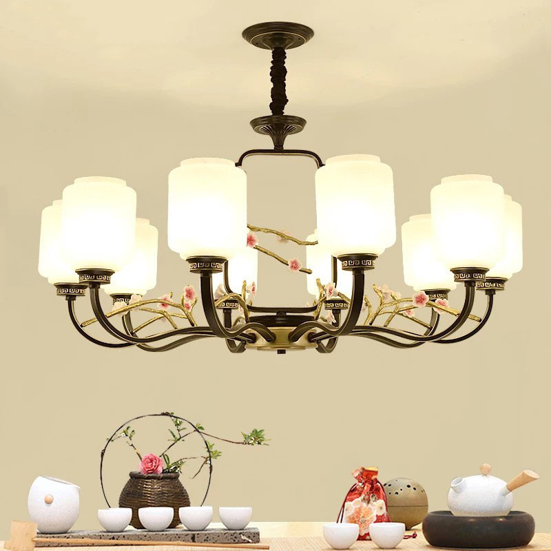 New Chinese chandelier Living room lamps Chinese style chandelier Modern simple dining room bedroom creative personality retro lamp