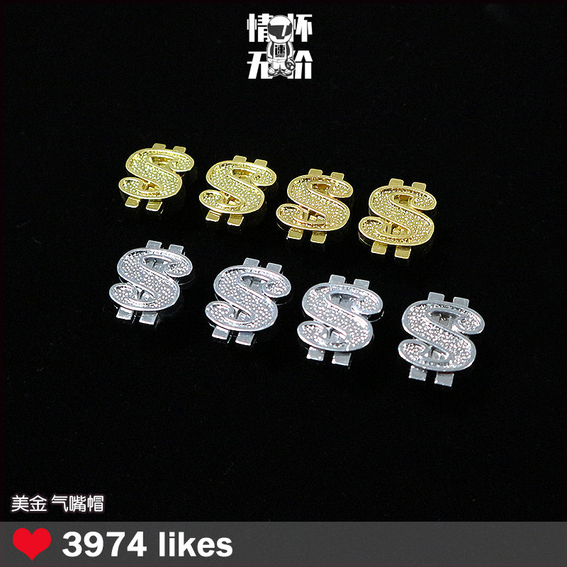 Cola tide play personalized modified car decoration lucky metal gas nozzle cap dollar knife tire cap personality gas nozzle cover