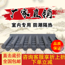 Waterproof antique eaves pvc plastic tile Decorative lightweight resin tile Vintage simulation glazed tile Antique tile