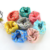 Baby collar soft autumn and winter new boys and girls cotton knitted cartoon neck cover baby warm scarf