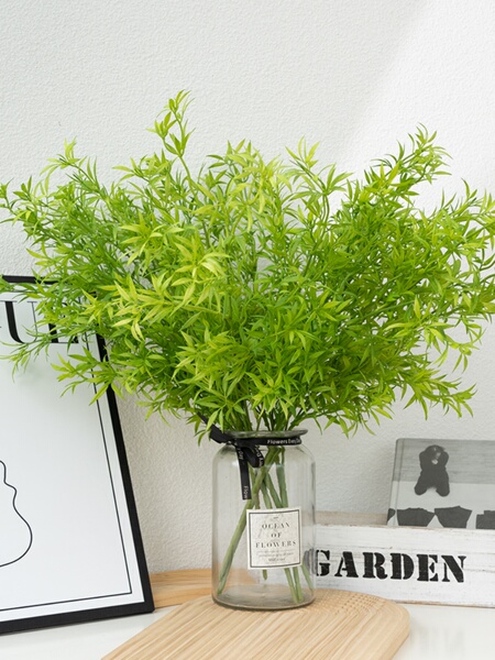 Green Emulational Flower Decoration Bamboo Leaf Flower Outdoor Flower Green Plant Art Gallery Layout Green Plant Leaves Simulation Wedding Flower Bouquet