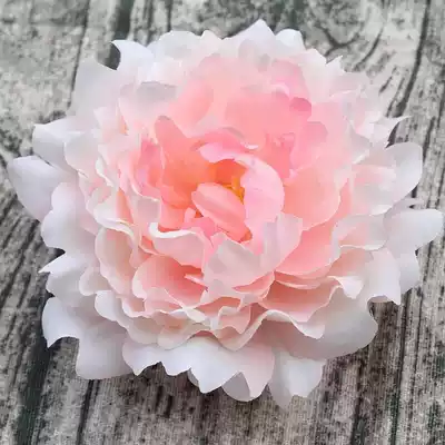 Wedding peony flower head simulation peony French rose head silk flower peony flower head big flower wedding decoration