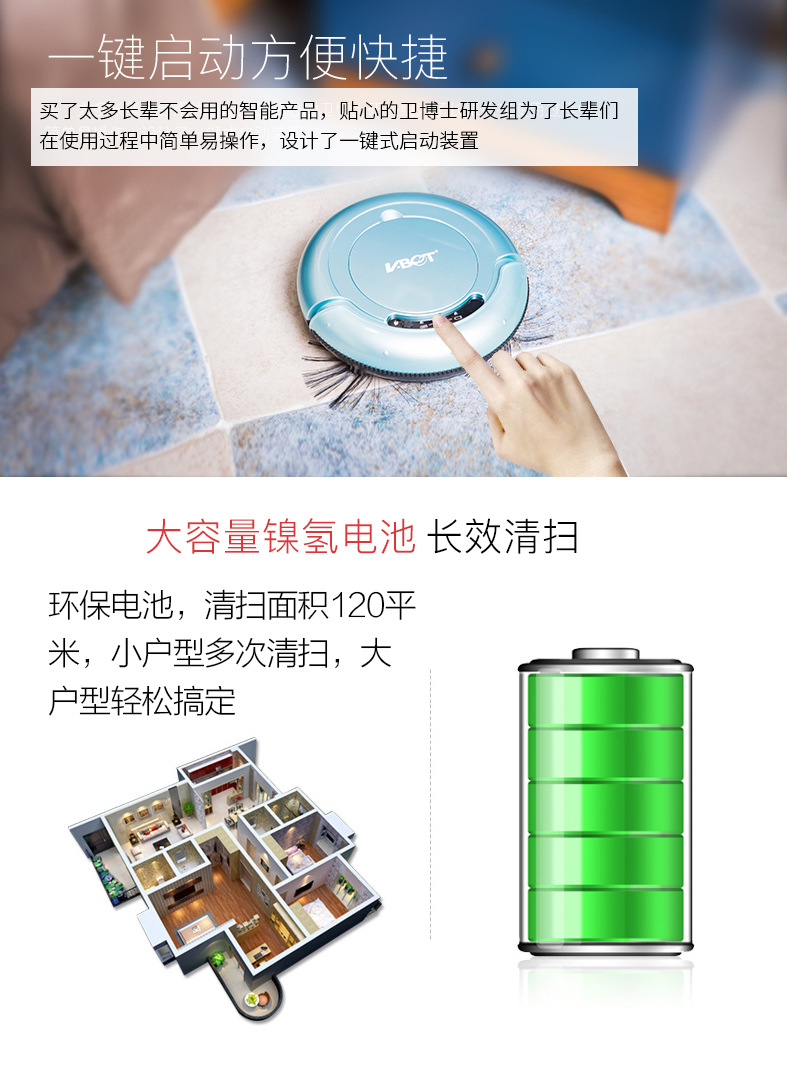 Tiến sĩ Wei quét robot tự động máy hút bụi gia đình thông minh máy hút bụi cũ