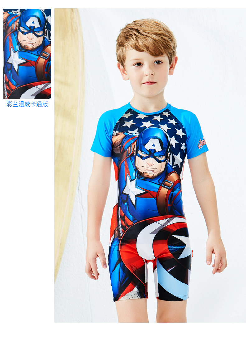 克 Áo tắm cho trẻ em Boy Spider-Man Kem chống nắng Siamese Big Boy Split Áo tắm cho bé Bộ đồ bơi cho nam - Bộ đồ bơi của Kid đồ bơi bé gái