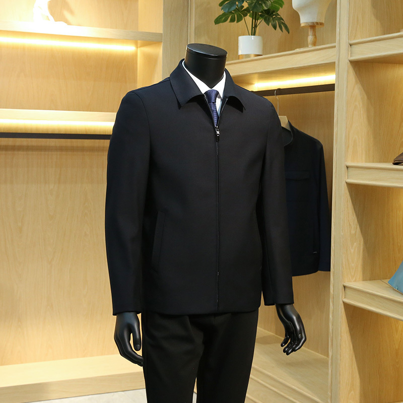 Zero-All/Zeo Men's Clothing Spring and Autumn Middle-Aged and Elderly Men's Jackets Dad's Clothing Business Executive Leader Coat