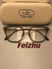 Cold Tea-Colored Myopia Glasses Frame for Women, Ultra-Light, Large Frame, Can Be Customized with Prescription, Astigmatism, Suitable for Square and Round Faces, Anti-Blue Light, Natural Look Eyeglass Frame