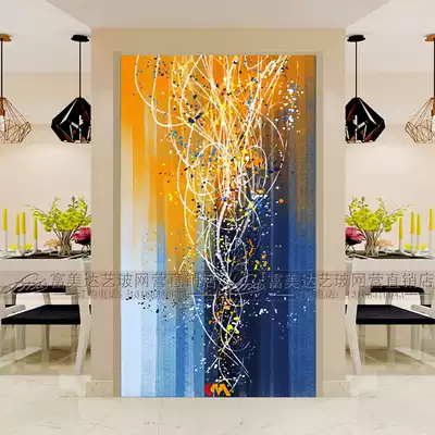 Art glass custom screen Home improvement tempered decoration process powder room partition Living room entrance TV background wall