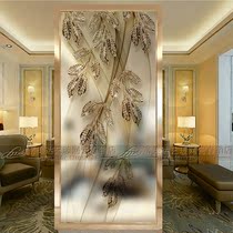 Eurostyle Art Glass Fashion Toilet Screen Partition Shoes Cabinet Genguan Background Wall Aisle Mobile abstract