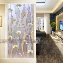 Custom Art Glass Partition Frosted Decoration Living Room Double Sided Shoe Cabinet Screen Bedroom Light Transmission Xuanguan Modern Brief