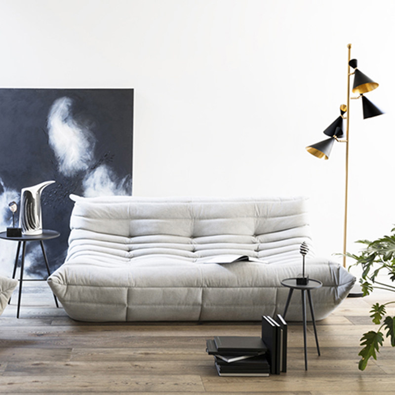 Nordic Living Room Fur Caterpillar Velvet Trio Cloth Art Sloth Sofa Brief Modern Italian Style Light Lavish Retro Sofa Chair