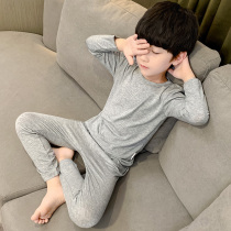 Boys autumn clothes autumn pants Mordale thin spring and autumn cotton baby boys pajamas in the big boy underwear set