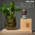 Bình thủy tinh Zen Trung Hoa thủy canh retro hoa chèn hoa khô gốm hoa trang trí chậu hoa xanh - Vase / Bồn hoa & Kệ Vase / Bồn hoa & Kệ