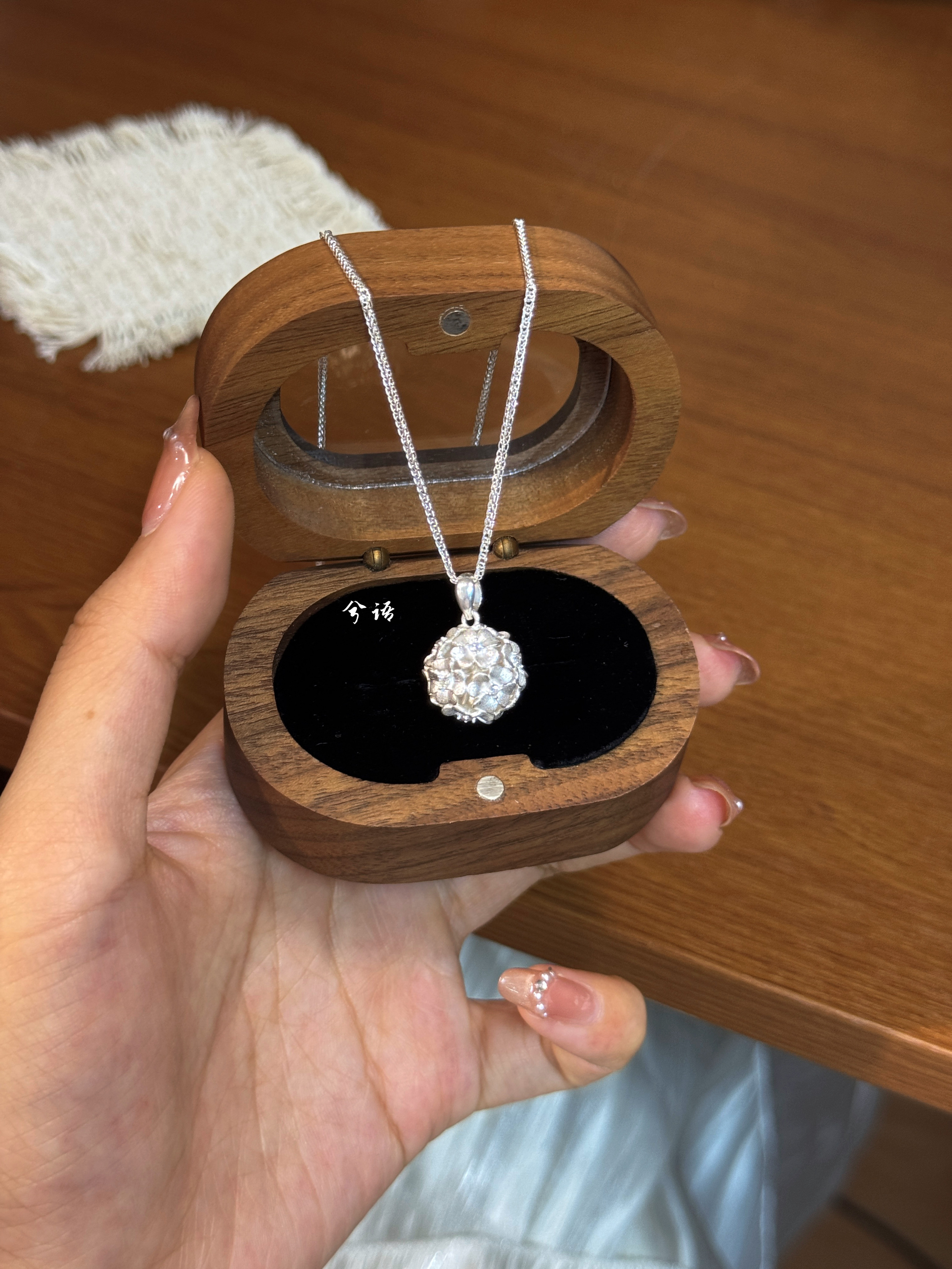 Серебряный браслет, модное этническое ожерелье, серебро 9 пробы, этнический стиль, серебро 925 пробы, китайский стиль, подарок на день рождения