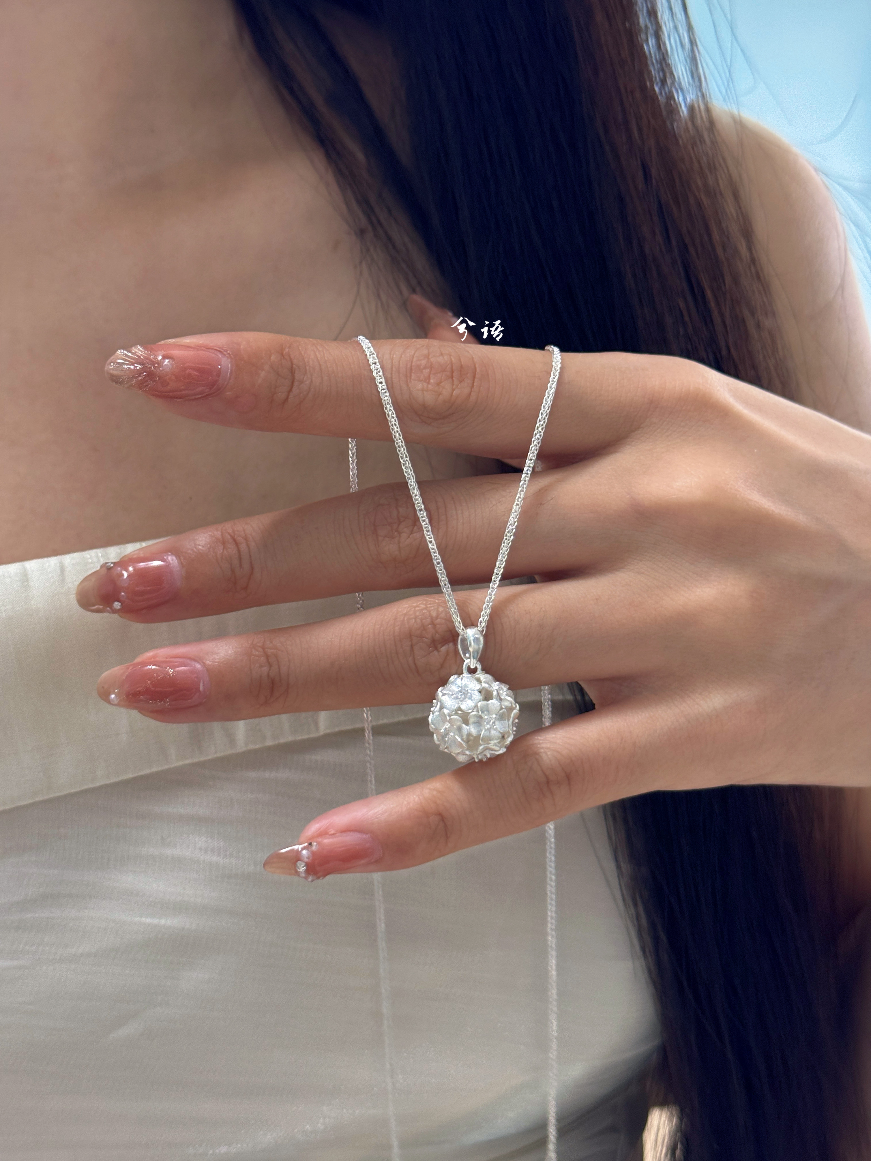Серебряный браслет, модное этническое ожерелье, серебро 9 пробы, этнический стиль, серебро 925 пробы, китайский стиль, подарок на день рождения