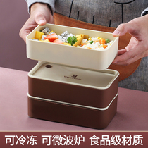 Japanese office worker student lunch box microwave heating high-value spring outing lunch box fruit salad picnic lunch box