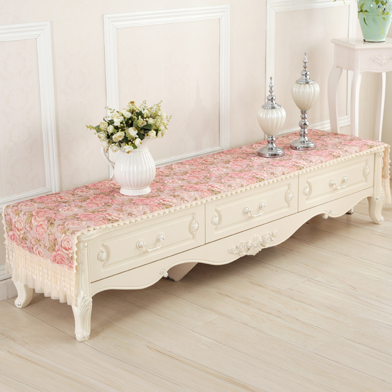 TV cabinet cover rectangular TV cabinet table cloth cover towels rectangular table flag TV cabinet dust cover shoes cabinet cover towels