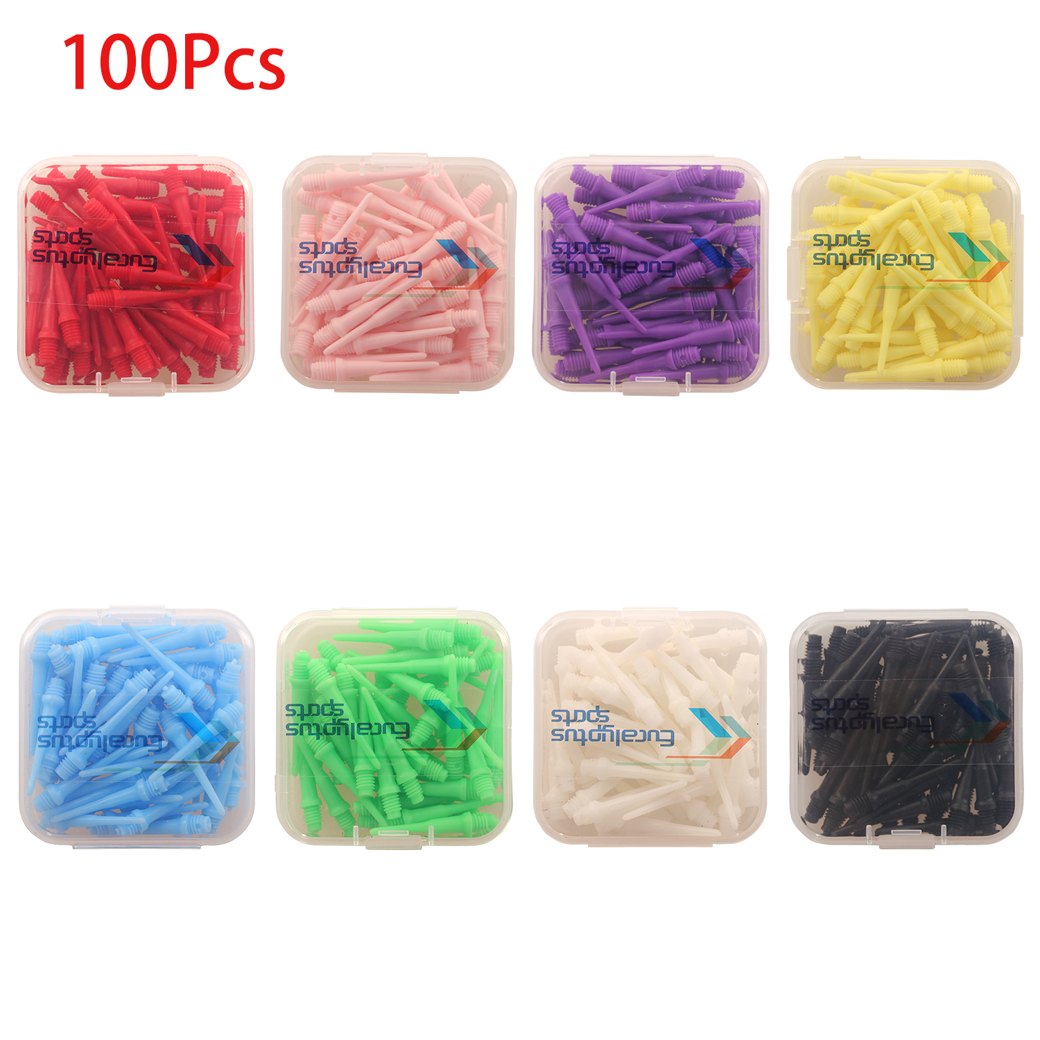 Dongye Darts 2BA ソフトダーツヘッド 電子ダーツニードル プラスチックダーツヘッド 安全で耐久性のある 100 個