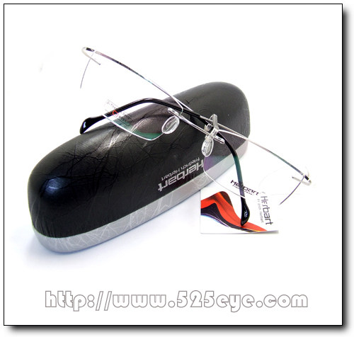 525eye Philbart 4g ultra-light glasses frame male beta titanium rimless screwless glasses frame H151