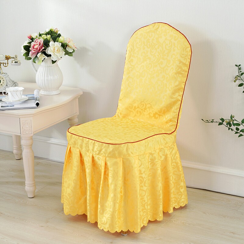 Hotel Wedding Celebration Special Thickened Elastic Chair Sleeve Hood Cloth Art Banquet Blue Minima Universal Tandem Chair Sleeve Set
