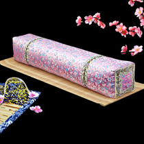 Китайская антикварная прямоугольная гречневая подушка шелковый шелковый шёлк цветы и трава горькая гречка кассиэ Спальное транквилизаторное лекарство подушка