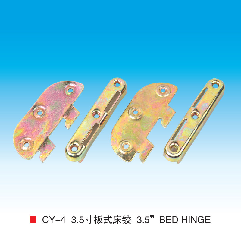 Bed hardware 3 inch semi-plate bed hinge bed hanging bed hinge angle code bed insert accessories bed furniture connector