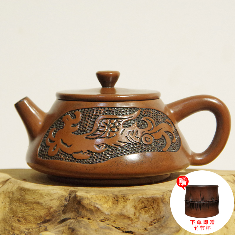 Yunnan jianshui purple TaoWei flaw teapot single pot teapot manual floating retro simple little teapot tea set