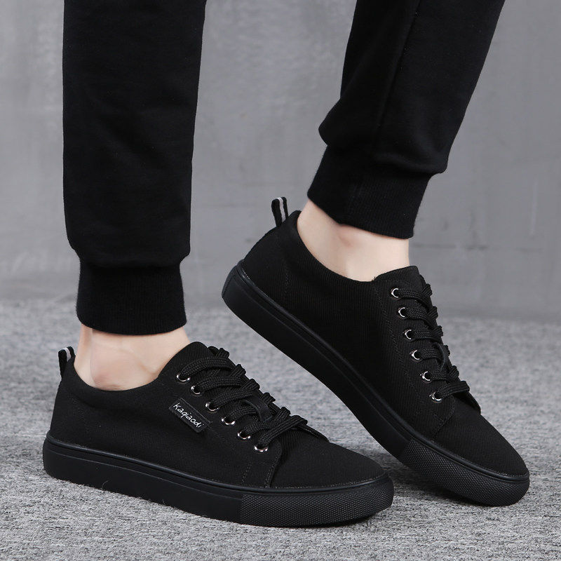 Men's shoes 2022 new canvas shoes men's autumn and winter warm all-match trendy shoes plus velvet men's casual sports shoes