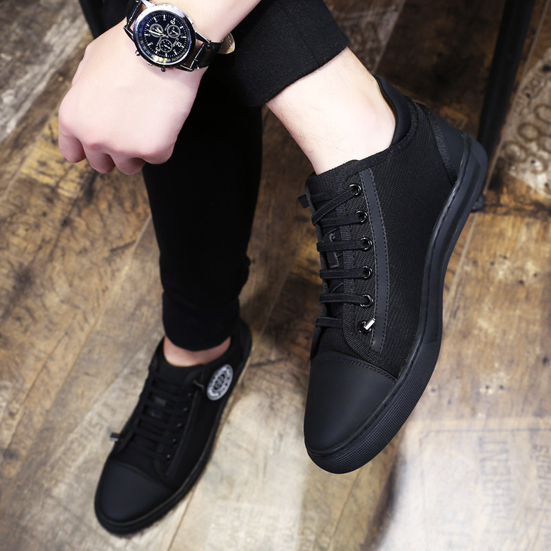 Men's Shoes Summer New Shoes Men's Korean Trend Youth High-top Shoes Canvas Shoes Men's Casual Shoes Breathable Skateboard Shoes