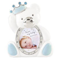 Kishima European style crystal material cute bear shape baby commemorative photo frame bedroom decoration