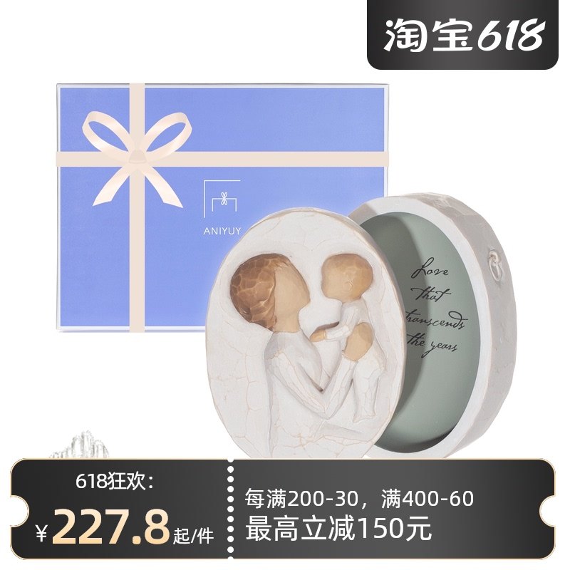 Willow Tree newborn baby hair baby tooth box maternal umbilical cord collection box newborn gift