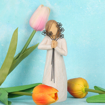 Wish a gift) American Willow Tree friendship girl iron series to send girlfriends gift set