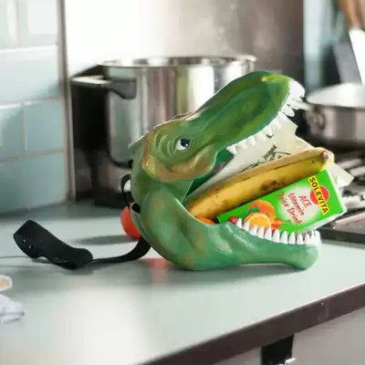 UK Suck UK dinosaur lunch box Dinosaur head lunch box Three-dimensional fun children's baby portable creative cartoon