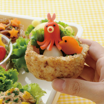 Arnest can eat rice Cup Japanese imported creative baking mold Bento rice ball DIY gadget