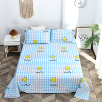 Old coarse cloth three-piece mat non-slip cotton sheets thick 100 cotton cool summer home couple Cotton