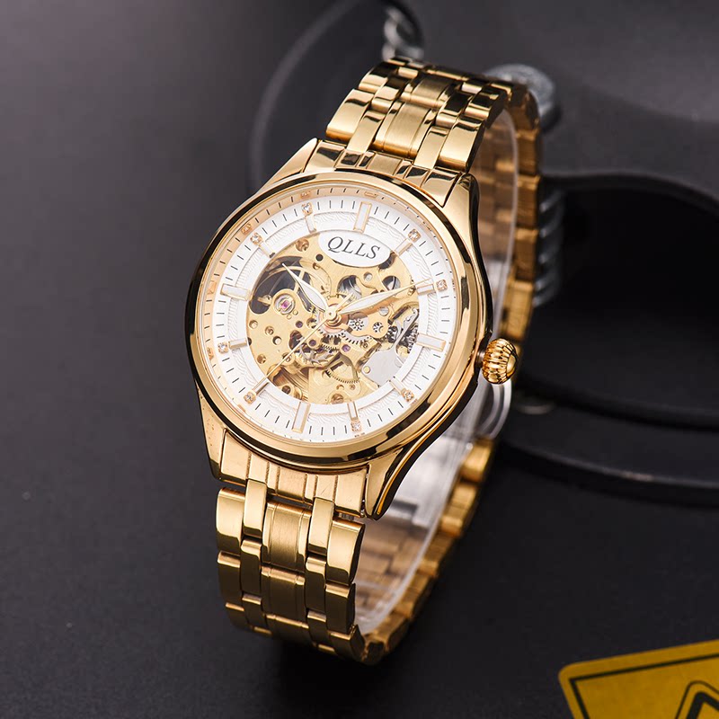 Chillo's time 2020 new watches men's fully automatic mechanical watch hollowed-out tourbillon steel band Student watches