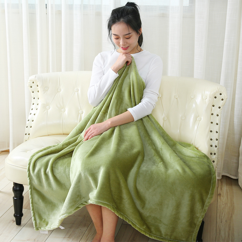 Small Blanket, Coral Fleece, Thickened for Winter, Office Nap Blanket, Air-Conditioned Single-Person Student Nap Blanket, Leg Cover