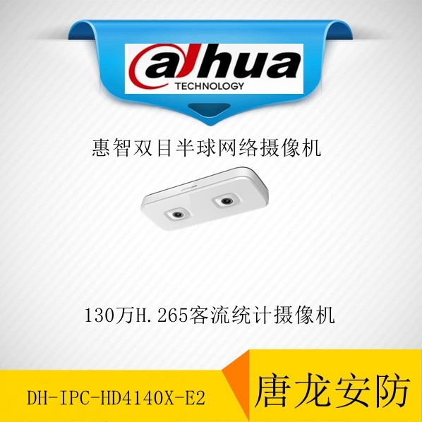 Dahua DH-IPC-HD4140X-E2 7140 Dual-eye hemispheric network camera supports passenger flow statistics