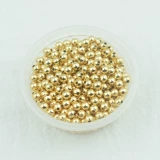 Медные бусины, глянцевое украшение-шарик, браслет из бисера ручной работы, браслет с одной бусиной, 18 карат