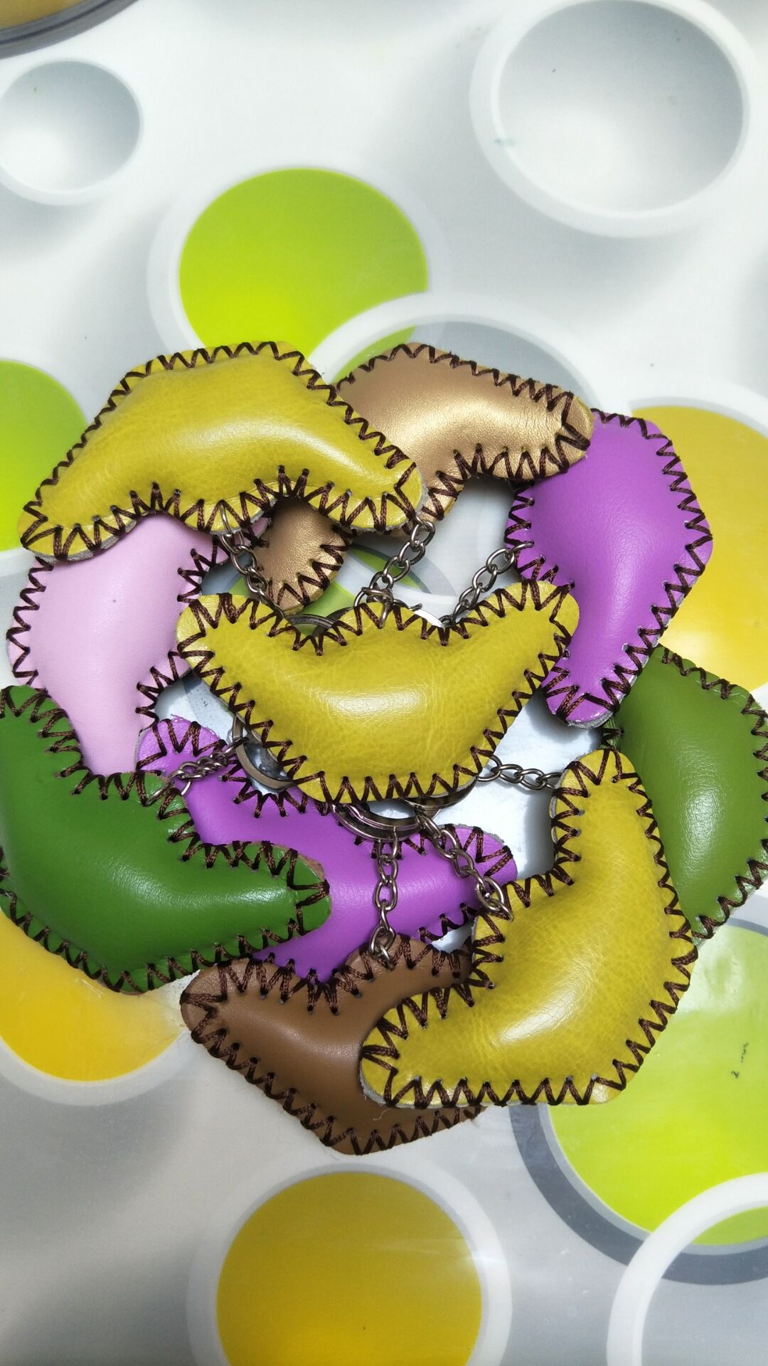 Cartoon Animal Pendant Key Pendant Leather Small Pendant Key Ring Pendant Keychain