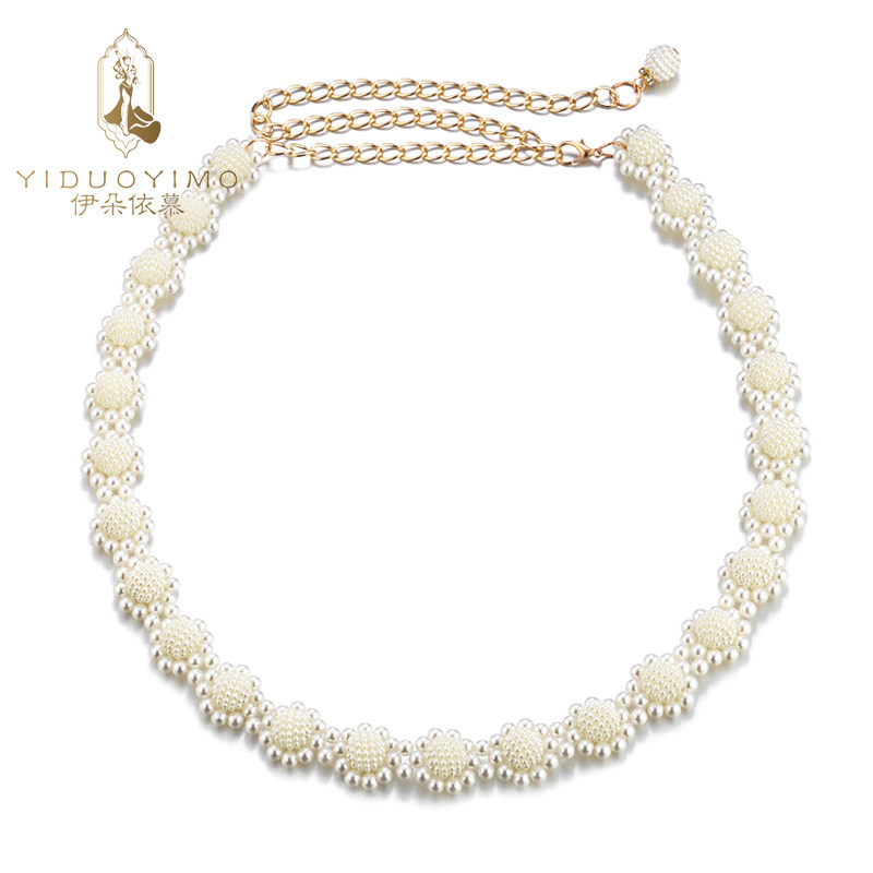 Idoi Mu New Belly - Dance Loist - chain Loist - Ring Fashion Style Pearl Belly - Dance Accessories