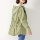 Ưu đãi đặc biệt áo trench hoodie size lớn cho nữ 2020 xuân mới người đàn ông ngắn mùa xuân và áo mùa thu chất béo chị ngắn - Áo khoác ngắn