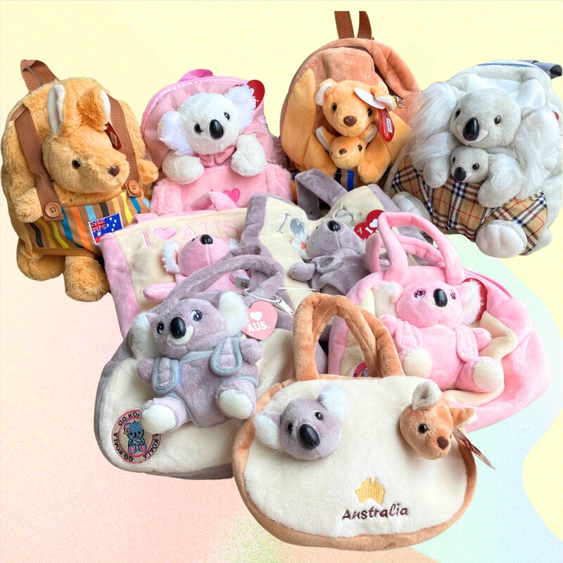 In-Stock Australian Imported Koala and Kangaroo Cartoon Plush Bags, Xinxinzi Celebrity Style Small Handbags In-Stock Australian Imported Koala and Kangaroo Cartoon Plush Bags, Xinxinzi Celebrity Style Small Handbags