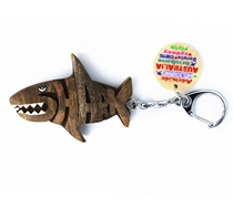 Wooden shark key chain Australian tourism products pendant cartoon series animal image pendant door key chain