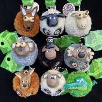Australian POMPOM wool ball key chain koala crocodile kangaroo sheep shape tourist souvenir gift