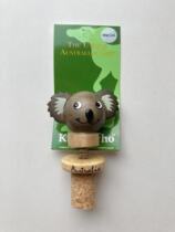 Australian cultural and creative supplies red wine plug beer cork bottle plug koala kangaroo shape wooden peripheral small gift