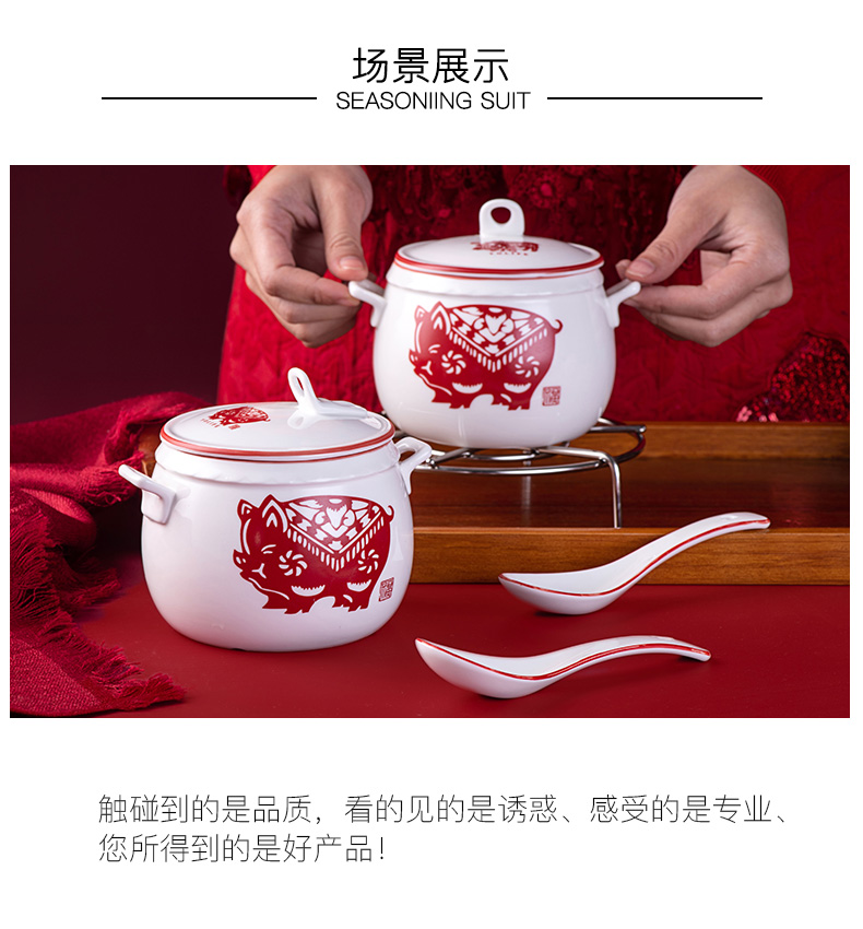 The Bird 's nest stew with cover high temperature resistant ceramic bladder household water stew soup bowl small simmer soup pot steaming bowls of stew pot