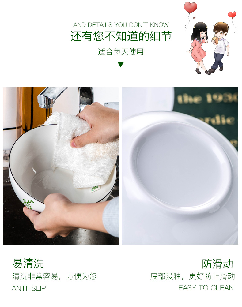 Ceramic bowl bowl rainbow such use salad bowl creative household tableware bowls plates sets a single Japanese bowl dessert bowl